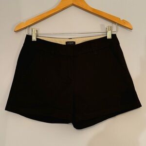 J. Crew Women's Black Hemmed Shorts
